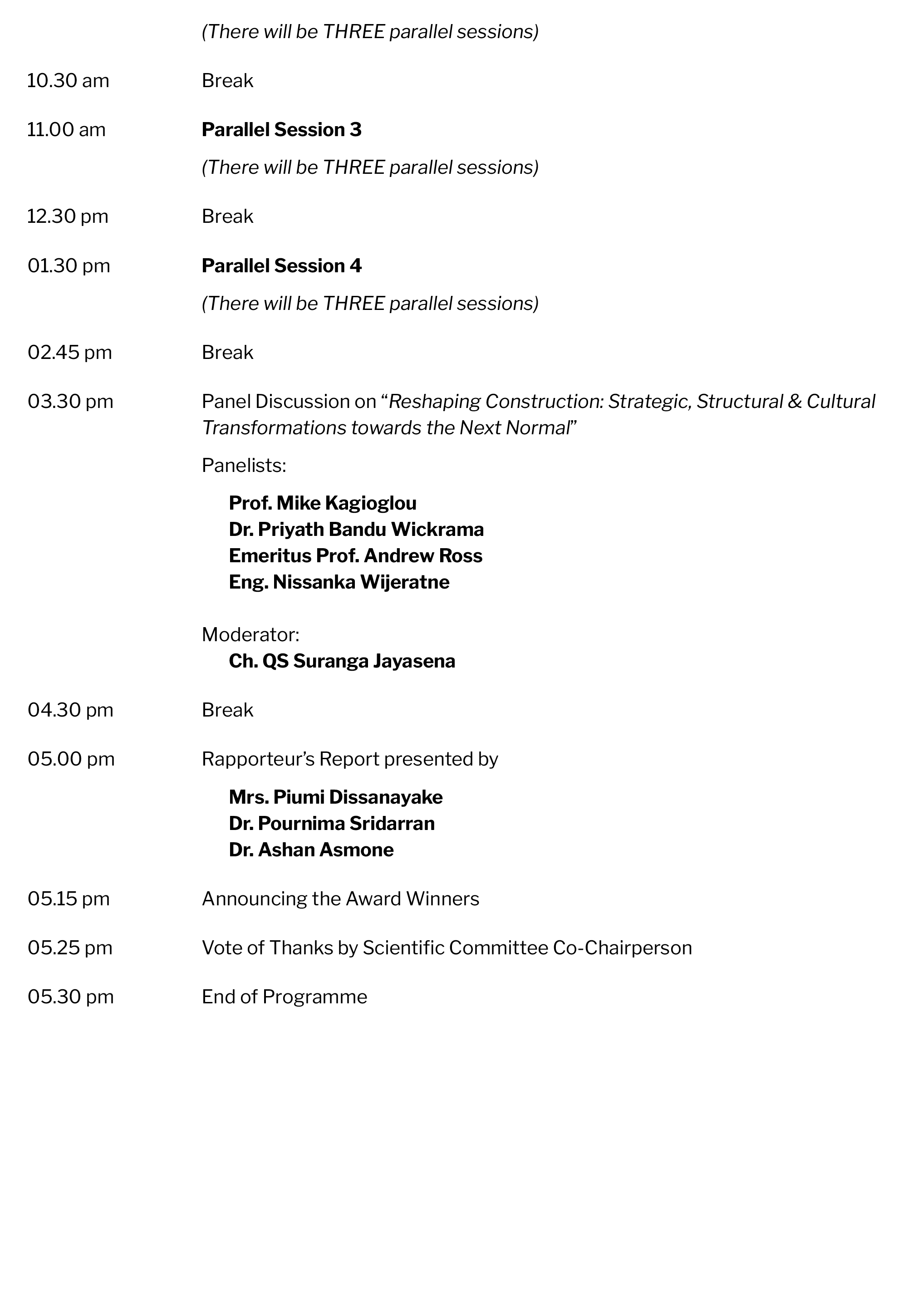 Symposium Programme 2021 | CIOB WCS 2024 | 12th World Construction ...